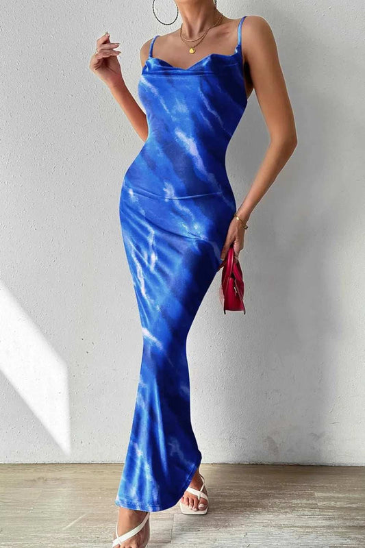 Printed Sleeveless Maxi Cami Dress - Trendsi - Flyclothing LLC