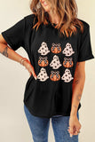 Halloween Graphic Round Neck Short Sleeve T-Shirt - Trendsi - Flyclothing LLC