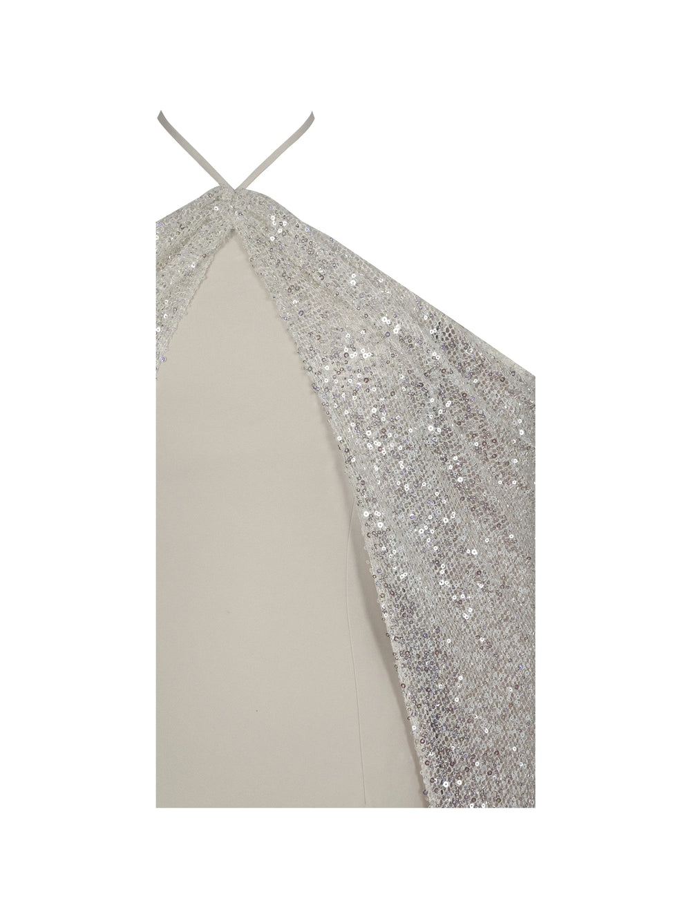 Quimera Almond Beaded Cape Halter Off-Shoulder Maxi Gown - Miss Circle - Flyclothing LLC