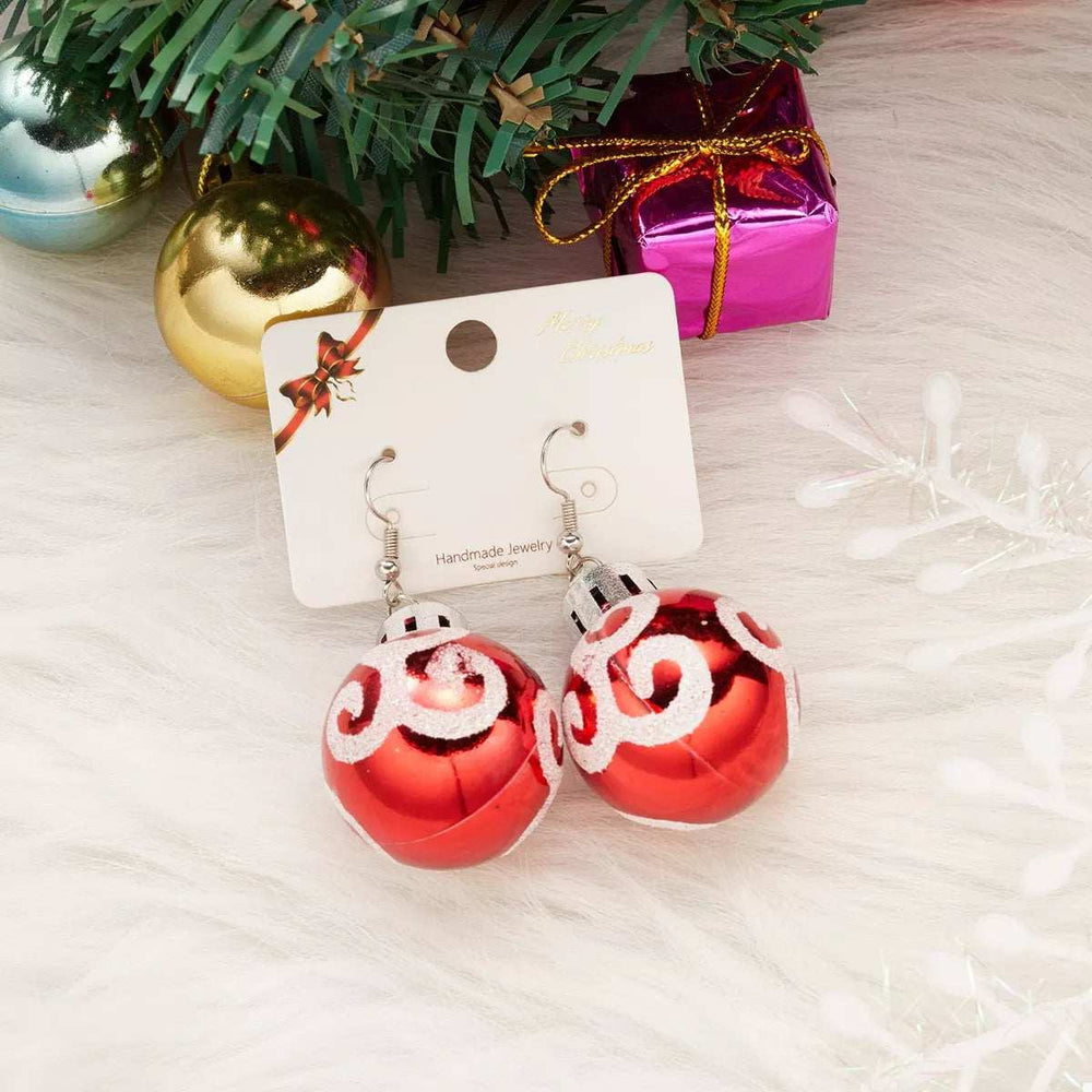 Christmas Ball Drop Earrings - Trendsi - Flyclothing LLC