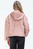 How Dare U Drawstring Hem PU Leather Zip Up Jacket - Trendsi - Flyclothing LLC