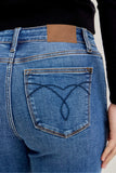 Judy Blue Full Size Mid Rise BF Classic Cuffed Jeans Plus Size - Trendsi - Flyclothing LLC