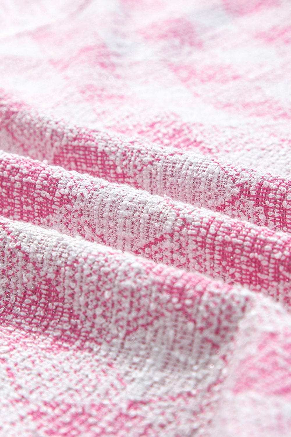 Geometric Print Textured Flap Pocket Shacket - Trendsi - Flyclothing LLC