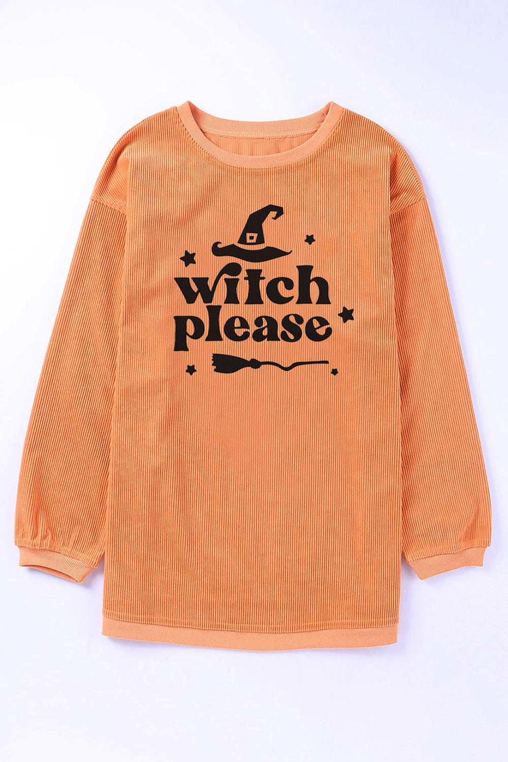 WITCH PLEASE Graphic Dropped Shoulder Sweatshirt - Trendsi - Flyclothing LLC