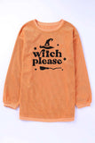 WITCH PLEASE Graphic Dropped Shoulder Sweatshirt - Trendsi - Flyclothing LLC