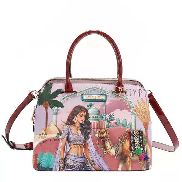 Nicole Lee USA Queen Cleopatra Dome Handbag - Trendsi - Flyclothing LLC