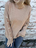 Full Size Turtleneck Long Sleeve Sweater Plus Size - Trendsi - Flyclothing LLC