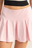 HYFVE Pleated Mini Skort - Trendsi - Flyclothing LLC
