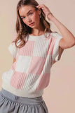 SO ME Check Plaid Casual Sweater Top - Trendsi - Flyclothing LLC