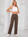 Lovelet High Waist Active Pants with Pockets - Trendsi - Flyclothing LLC
