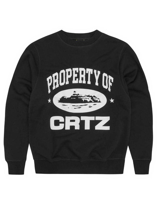 Men's Letter Graphic Round Neck Sweatshirt - Trendsi - Flyclothing LLC