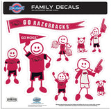 Arkansas Razorbacks Family Decal Set Large - Arkansas Razorbacks - Flyclothing LLC