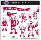 Alabama Crimson Tide Family Decal Set Large - Alabama Crimson Tide - Flyclothing LLC