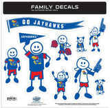 Kansas Jayhawks Family Decal Set Large - Kansas Jayhawks - Flyclothing LLC