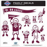 Texas A & M Aggies Family Decal Set Large - Texas A & M Aggies - Flyclothing LLC