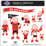 Texas Tech Raiders Family Decal Set Large - Texas Tech Raiders - Flyclothing LLC