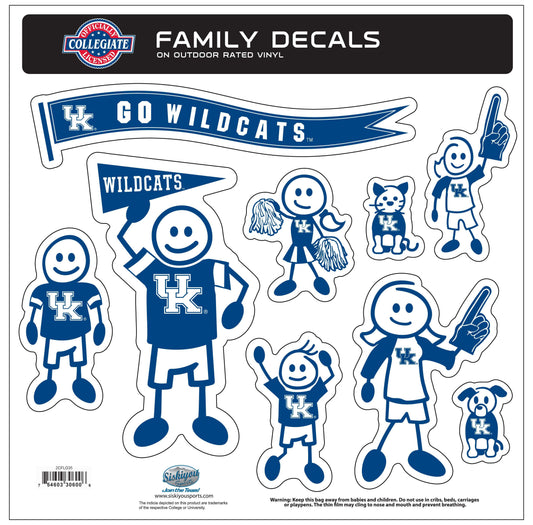 Kentucky Wildcats Family Decal Set Large - Kentucky Wildcats - Flyclothing LLC