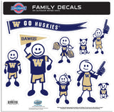 Washington Huskies Family Decal Set Large - Washington Huskies - Flyclothing LLC