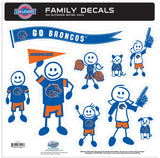Boise St. Broncos Family Decal Set Large - Boise St. Broncos - Flyclothing LLC