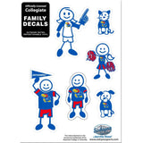 Kansas Jayhawks Family Decal Set Small - Kansas Jayhawks - Flyclothing LLC