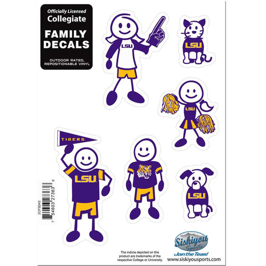 LSU Tigers Family Decal Set Small - LSU Tigers - Flyclothing LLC