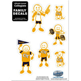 Georgia Tech Yellow Jackets Family Decal Set Small - Georgia Tech Yellow Jackets - Flyclothing LLC