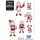 Mississippi St. Bulldogs Family Decal Set Small - Mississippi St. Bulldogs - Flyclothing LLC