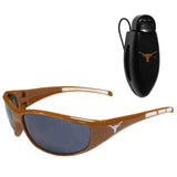 Texas Longhorns Wrap Sunglass with Visor Clip - Texas Longhorns - Flyclothing LLC