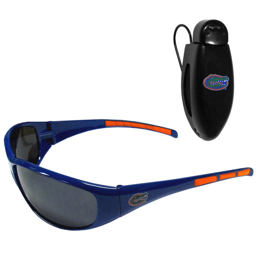Florida Gators Wrap Sunglass with Visor Clip - Florida Gators - Flyclothing LLC