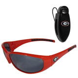 Georgia Bulldogs Wrap Sunglass with Visor Clip - Georgia Bulldogs - Flyclothing LLC