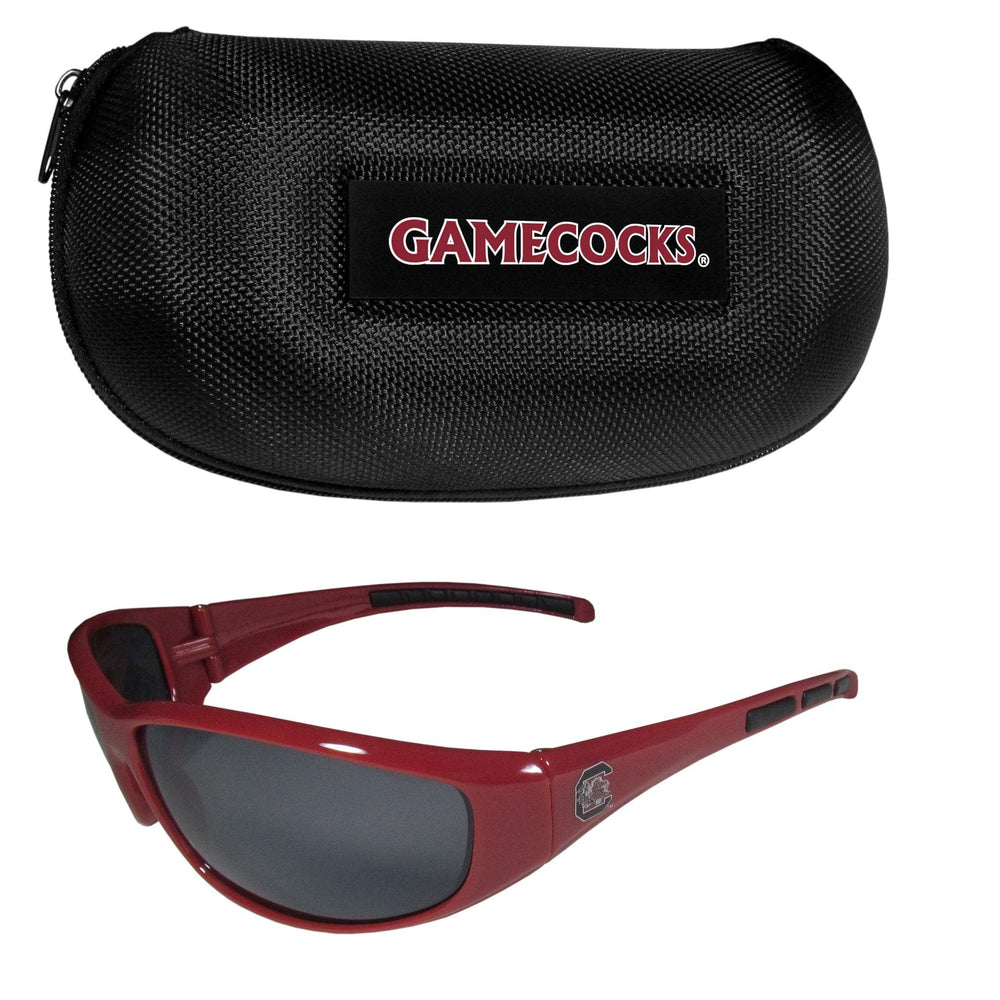 S. Carolina Gamecocks Wrap Sunglass and Case Set - Siskiyou Buckle - Flyclothing LLC