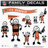 Cincinnati Bengals Family Decal Set Large - Cincinnati Bengals - Flyclothing LLC