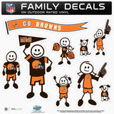 Cleveland Browns Family Decal Set Large - Cleveland Browns - Flyclothing LLC