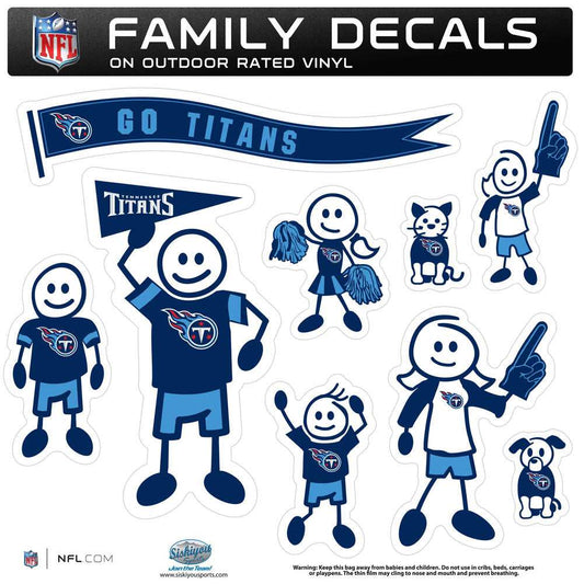 Tennessee Titans Family Decal Set Large - Tennessee Titans - Flyclothing LLC
