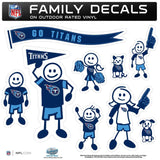 Tennessee Titans Family Decal Set Large - Tennessee Titans - Flyclothing LLC