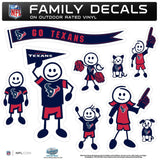 Houston Texans Family Decal Set Large - Houston Texans - Flyclothing LLC