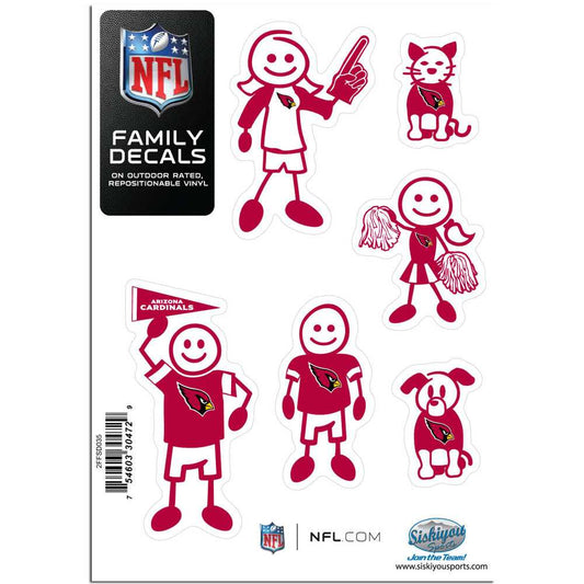 Arizona Cardinals Family Decal Set Small - Arizona Cardinals - Flyclothing LLC
