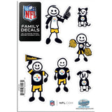 Pittsburgh Steelers Family Decal Set Small - Pittsburgh Steelers - Flyclothing LLC