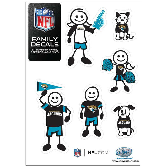 Jacksonville Jaguars Family Decal Set Small - Jacksonville Jaguars - Flyclothing LLC