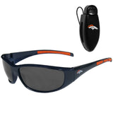 Denver Broncos Wrap Sunglass with Visor Clip - Denver Broncos - Flyclothing LLC