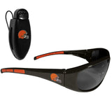 Cleveland Browns Wrap Sunglass with Visor Clip - Cleveland Browns - Flyclothing LLC