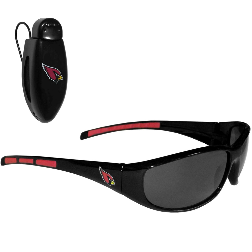 Arizona Cardinals Wrap Sunglass with Visor Clip - Arizona Cardinals - Flyclothing LLC