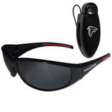 Atlanta Falcons Wrap Sunglass with Visor Clip - Atlanta Falcons - Flyclothing LLC