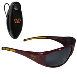 Washington Commanders Wrap Sunglass with Visor Clip - Washington Commanders - Flyclothing LLC