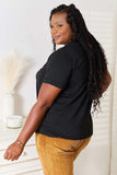 Simply Love Letter Graphic Round Neck T-Shirt - Trendsi - Flyclothing LLC
