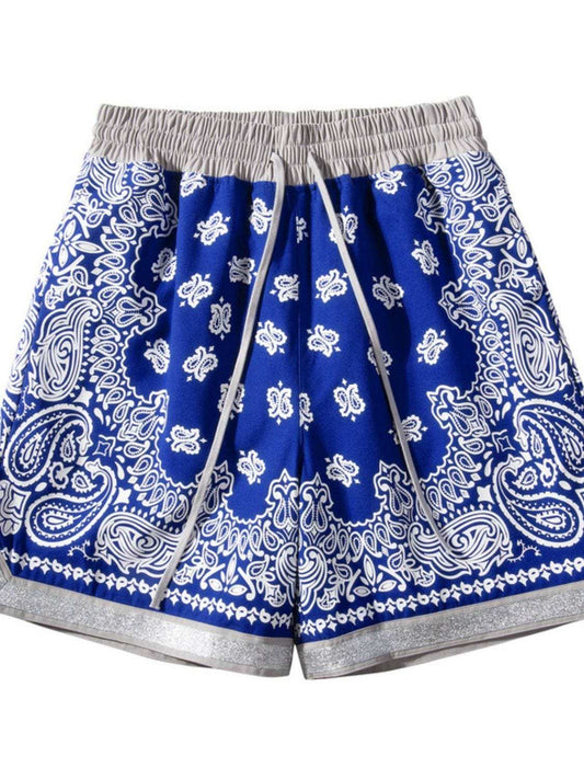 Men's Drawstring Printed Shorts with Pockets - Trendsi - Flyclothing LLC