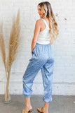 And The Why Satin Leopard Print Joggers - Trendsi - Flyclothing LLC