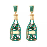 Champagne Bottle Drop Earrings - Trendsi - Flyclothing LLC