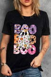 BOO Ghost Graphic Round Neck Short Sleeve T-Shirt - Trendsi - Flyclothing LLC