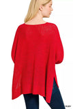 Zenana Dolman Sleeve V-Neck Sweater - Trendsi - Flyclothing LLC